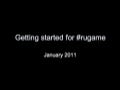 Getting started for #rugame