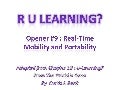 R u learning 2