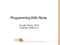 Rules Programming tutorial