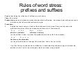 Rules Of Stress Prefixes And Suffixes 1213310793751407 9