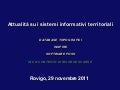 Attualità sui Sistemi informativi territoriali - Rumor - 3DGISCON 2011