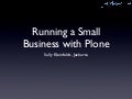 Running a Small Business with Plone