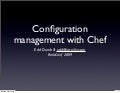 Running The Show  Configuration Management With Chef Presentation