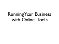 Run Your Business Online