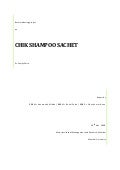 Rural marketing report on chik shampoo