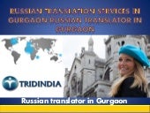 Russian translation service in gurg...