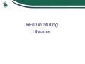 RFID in Stirling Libraries