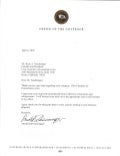 Ryan a. nassbridges letter from the office of the governor