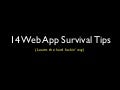 14 Web App Survival Tips
