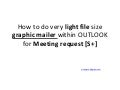 how to do graphical S+ in OUTLOOK