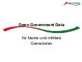 Open Government Data für kleine und mittlere Gemeinden