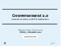 Gouvernement 2.0 : Données ouvertes, Web et Visualisations