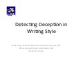 Sadia Afroz: Detecting Hoaxes, Frauds, and Deception in Writing Style Online  