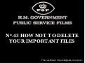 How not to delete your important files