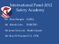 2012 CPSC Safety Academy: International Panel 