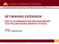 Rethinking Extension: Digital communication adn engagement for the Land Grant University system
