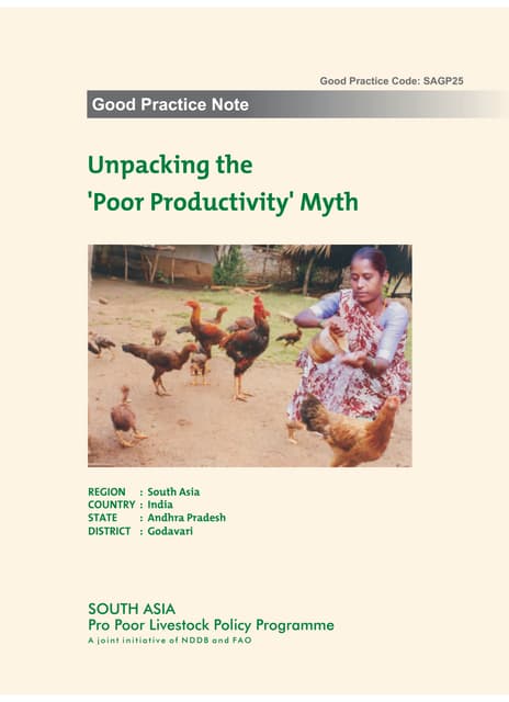 Unpacking the 'Poor Productivity' Myth - Women Resurrecting Poultry Biodiversity and Livelihoods in Andhra Pradesh, India (SAGP25)