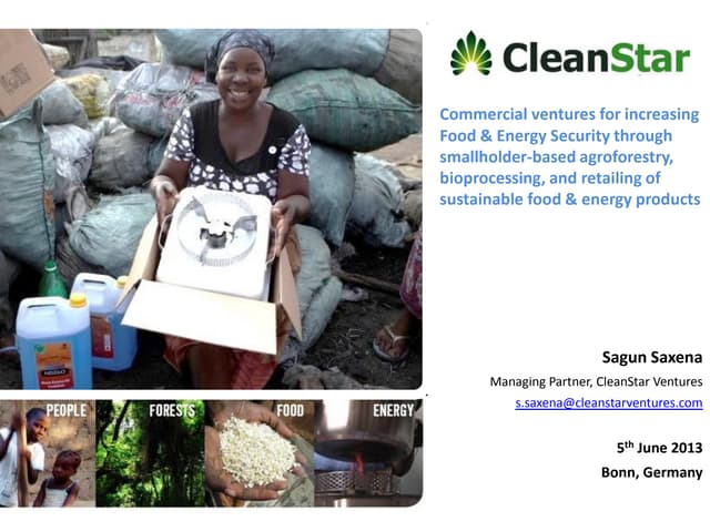 CleanStar Mozambique: A commercial case study of sustainable food and biofuel production with smallholder farmers