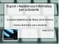 Suport i assistència informàtica per a docents