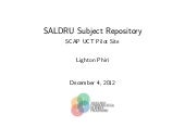 Saldru Subject Repository DSpace Demo