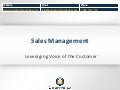 Sales Management - Capturing Voice of the Customer