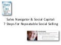 Sales navigator and social capital - 7 steps to repeatable social selling