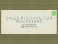 Sales Pitching