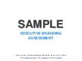 Sample Executive Branding Assessment