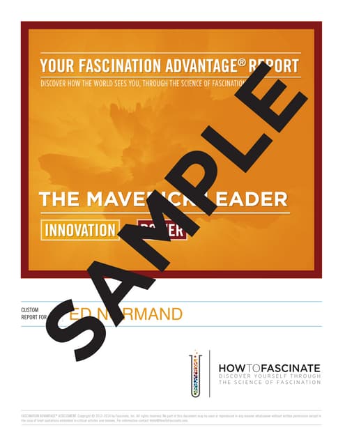 Sample Fascination Advantage Report