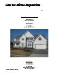 Home Inspection Report