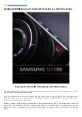 [Samsung NX100] New way to shoot with i-Function as a mirrorless camera
