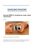 Samsung WB700 fits everything you always wanted into the frame!