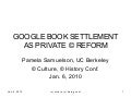 Samuelson: GBS as Copyright Reform