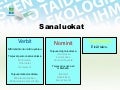 Sanaluokat