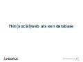 Web als database - Sander hoeken