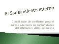 Saneamiento interno Fundacion Tierra -forodialogo