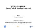 Modul SANIMAS. Aspek Teknik dan Implementasi