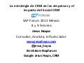 CRM en las empresas y el Social CRM:SAP Forum 2012 Mexico