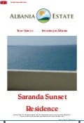 Apartments for Sale in Saranda. Saranda Sunset Residence   