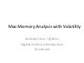 Mac Memory Analysis with Volatility