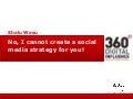 No, I cannot create a social media strategy for you!