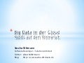 Sascha Dittmann, Ernst & Young: Big Data in der Cloud