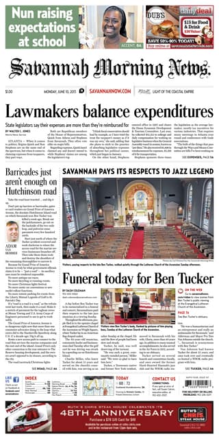 Savannah Morning News Front Page, June 10, 2013