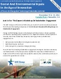 Social And Environmental Inputs In An Age Of of Innovation