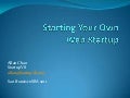 Sba   20111003b - starting your own web startup