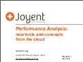 Performance Analysis: new tools and concepts from the cloud