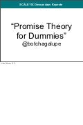 Scale11x Devopsday Keynote - Promise Theory for Dummies