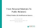 PR Best Practices for Small Business