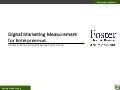 University of Washington: Foster School of Business - Digital Marketing Measurement for Entrepreneurs