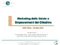 Thomas Schael - marketing della salute e empowerment del cittadino